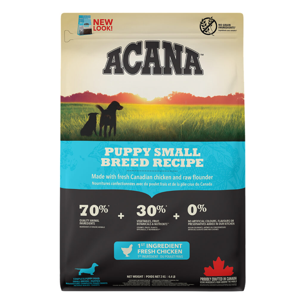 ACANA+Dog+Puppy+Small+Breed+Recipe+Front+2kg+EMEA+APAC+Canada+English copy