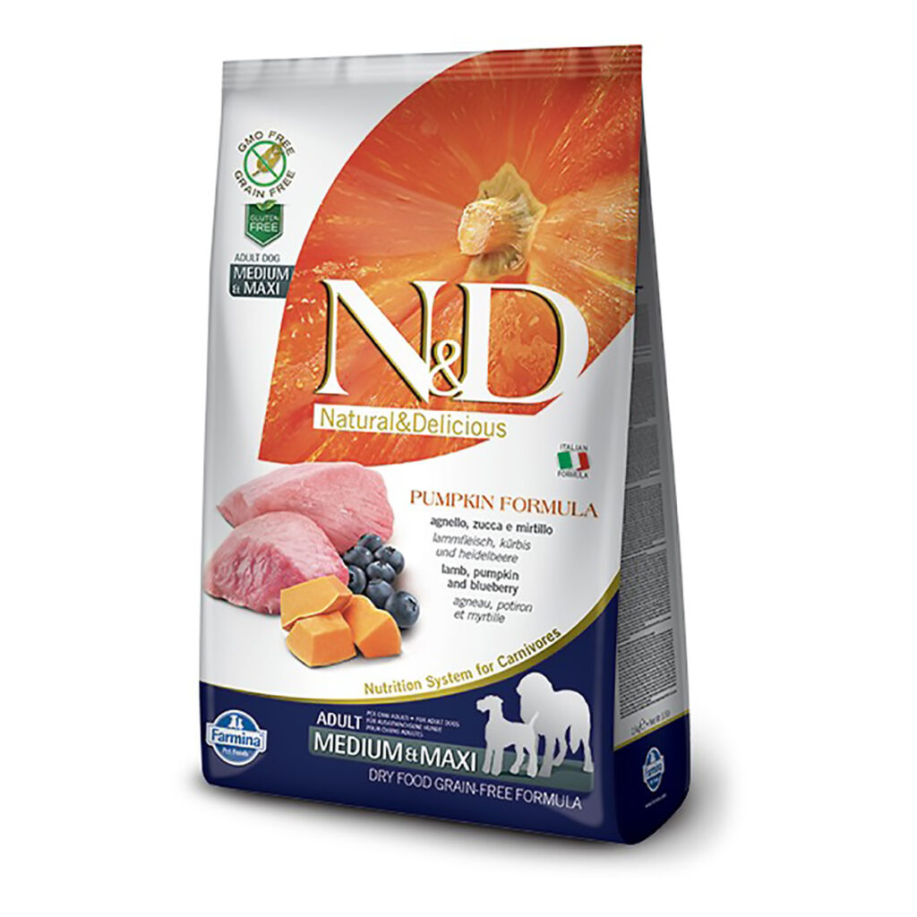 N&D Pumpkin – Jagnjetina Medium/Maxi Adult