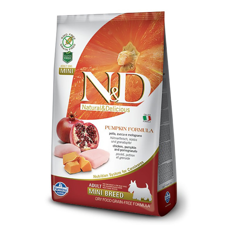 N&D Pumpkin Chicken & Pomegranate Adult Mini