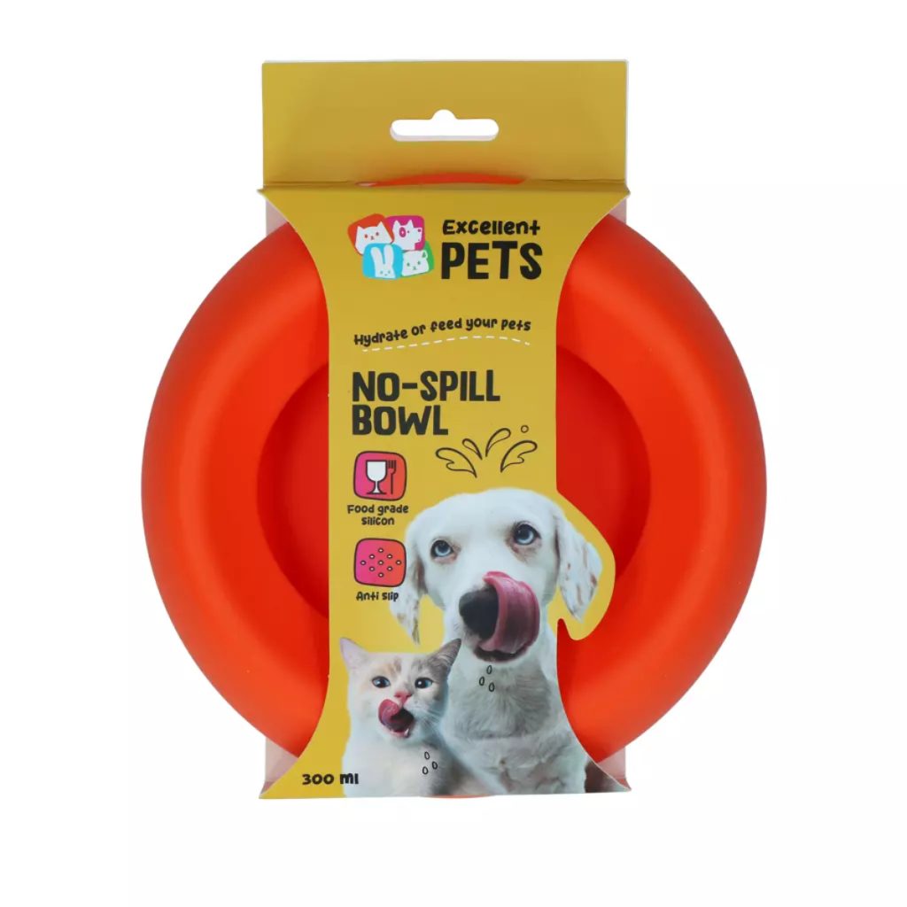 Excellent Pets No-Spill Bowl oranžna