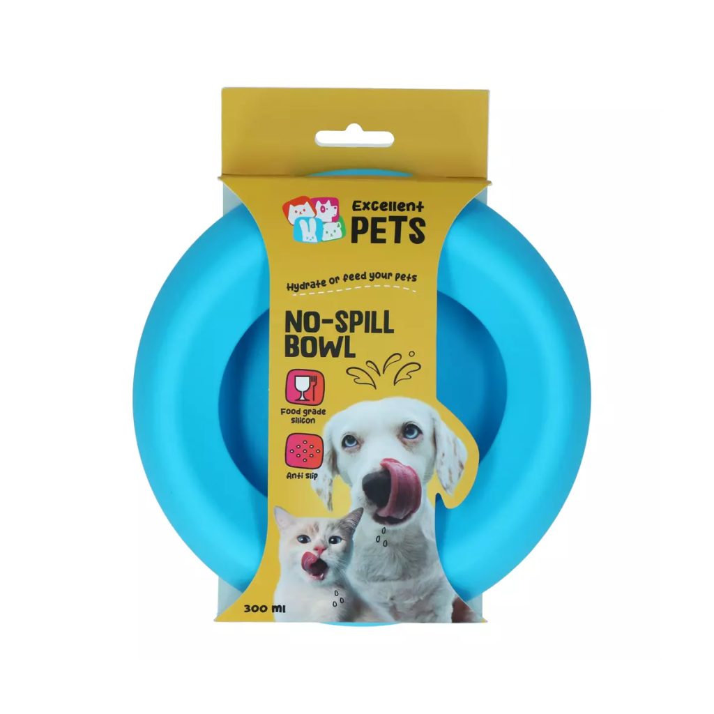 Excellent Pets No-Spill Bowl plava