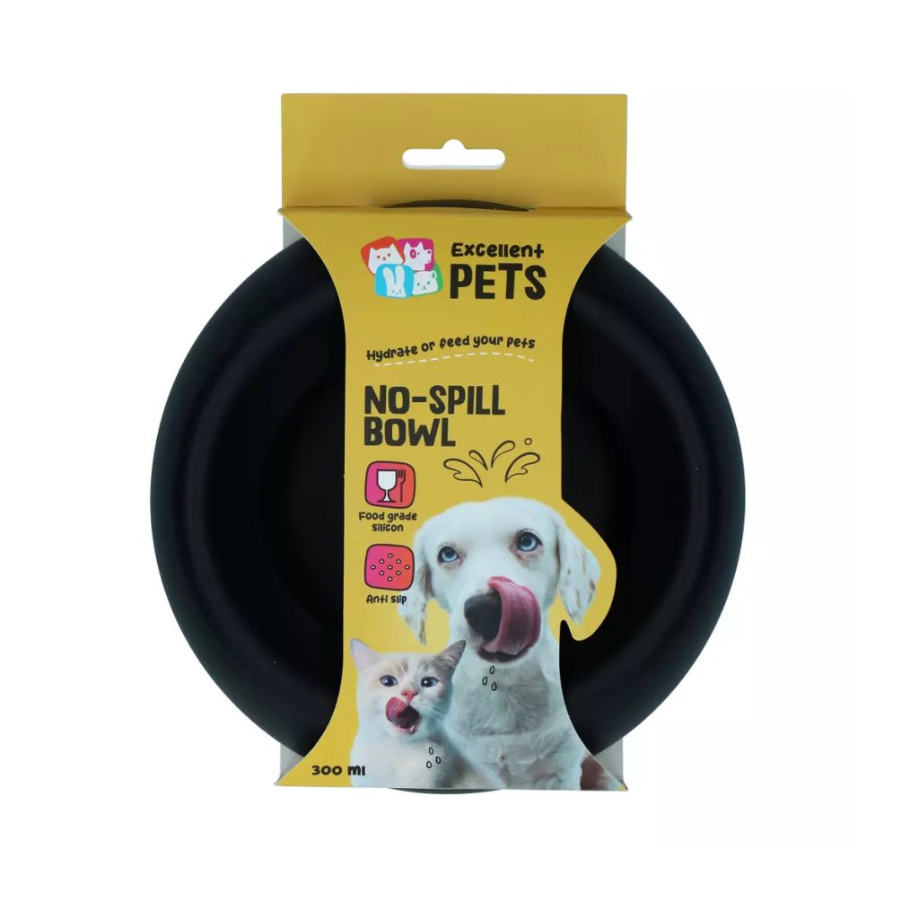 Excellent Pets No-Spill Bowl črna