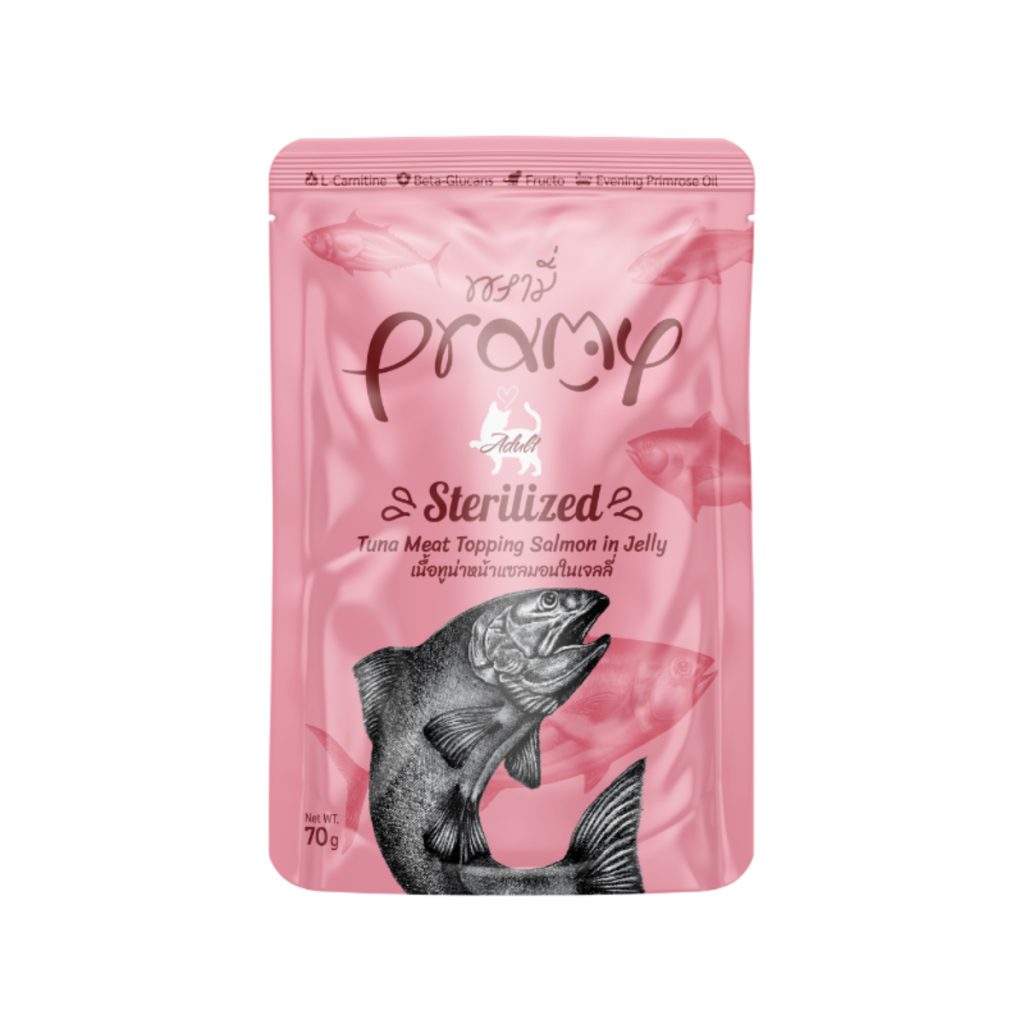 Pramy Sterilised tuna s preljevom od lososa u želeu