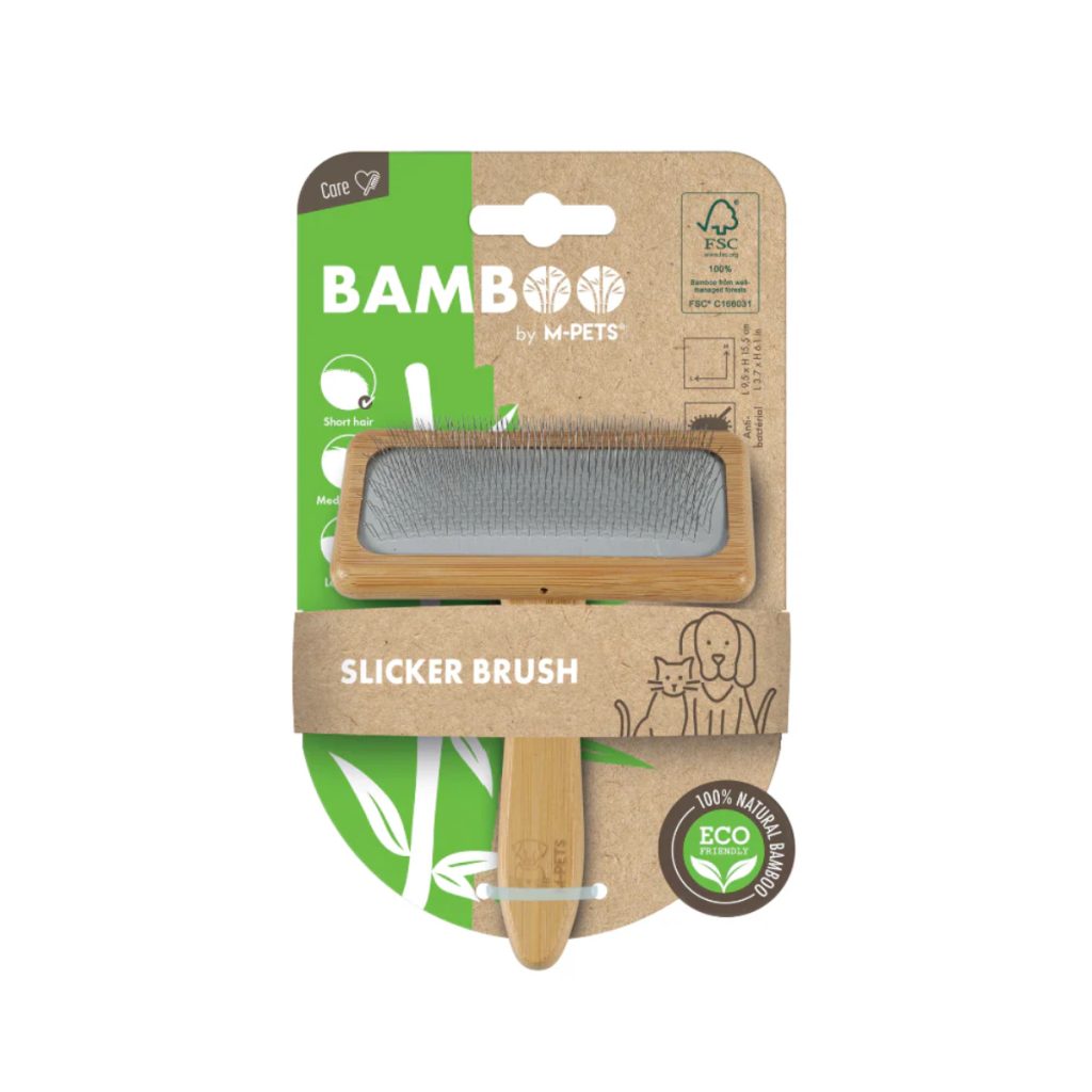 M-PETS BAMBOO Slicker krtača