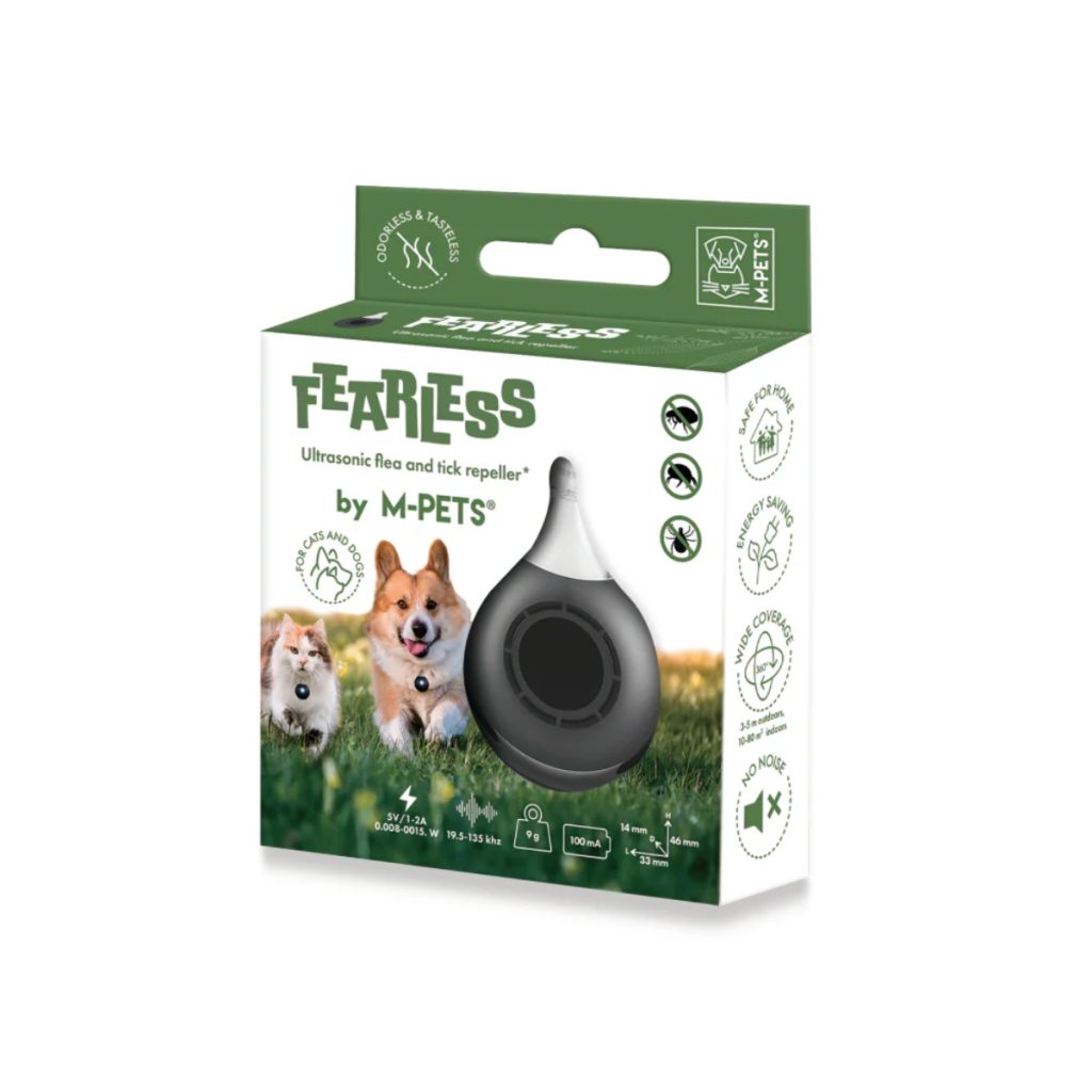 M-PETS FEARLESS Ultrasonic odganjalec klopov ČRN